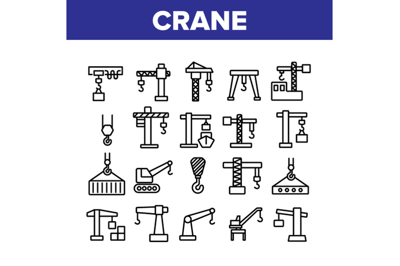 crane-building-machine-collection-icons-set-vector