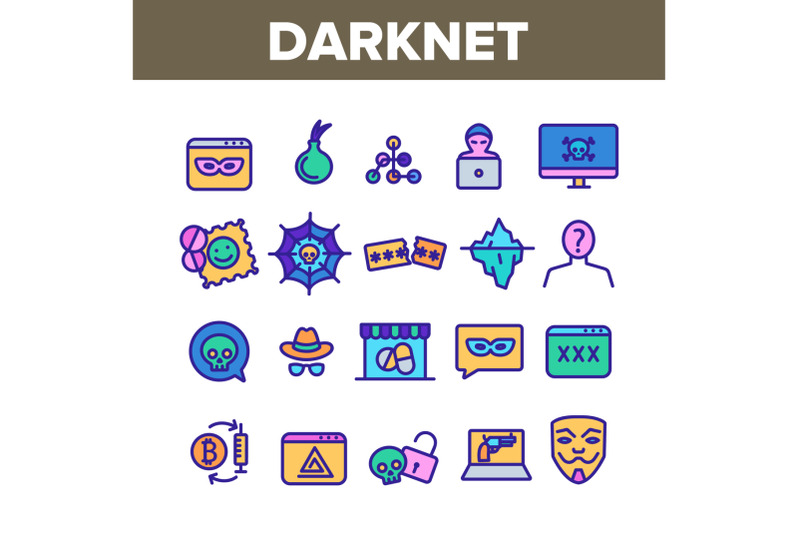 darknet-collection-web-elements-icons-color-set-vector