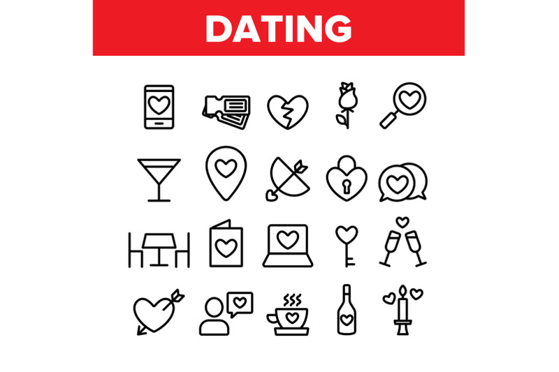 dating-love-collection-elements-icons-set-vector