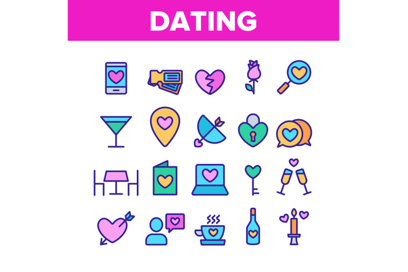 dating-love-color-elements-icons-set-vector