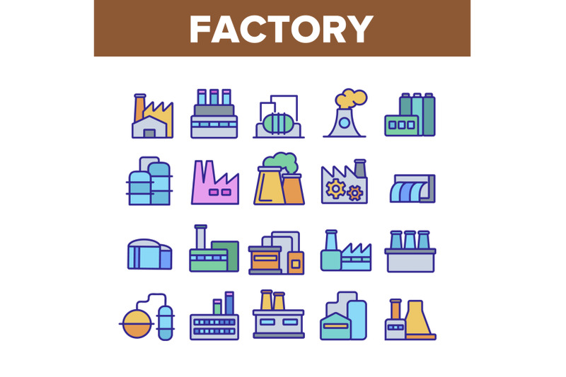 factory-industrial-collection-icons-set-vector