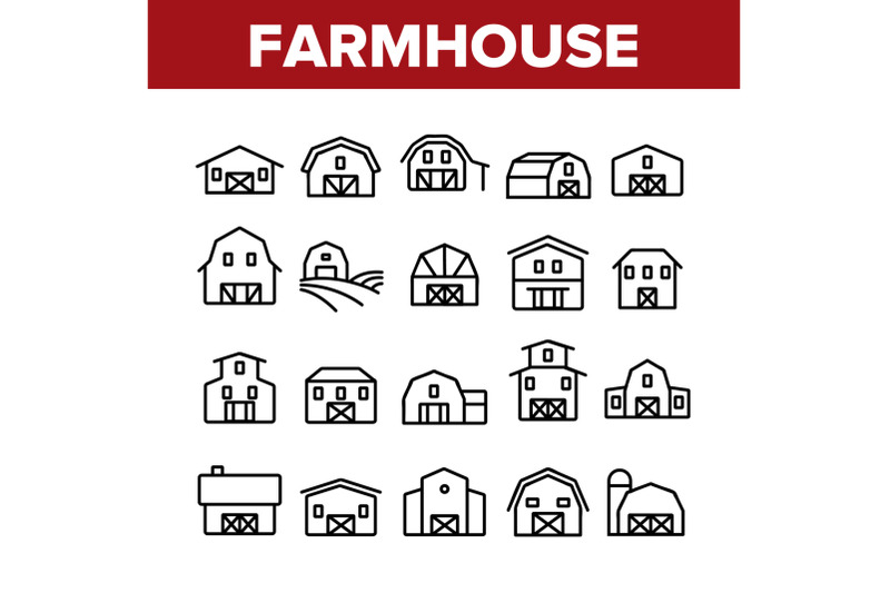 farmhouse-collection-elements-icons-set-vector
