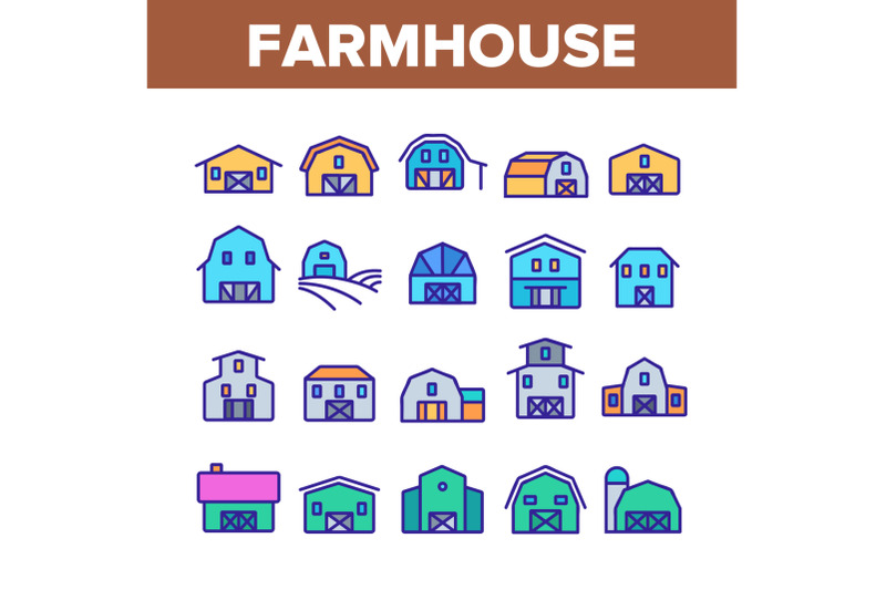 farmhouse-collection-elements-icons-set-vector