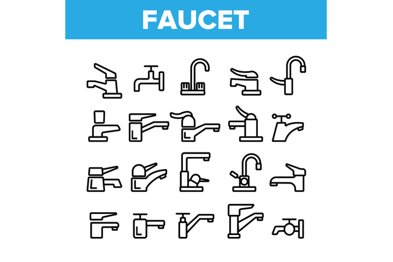 collection-different-faucet-sign-icons-set-vector