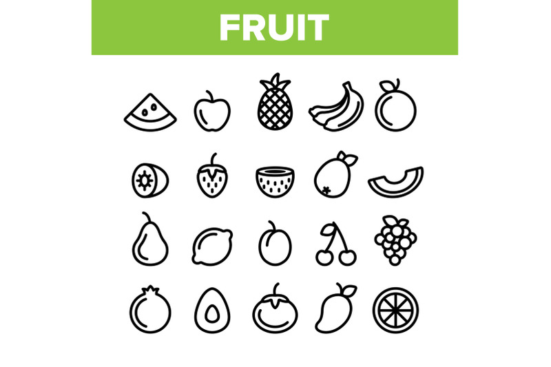 collection-nature-fruit-elements-vector-icons-set