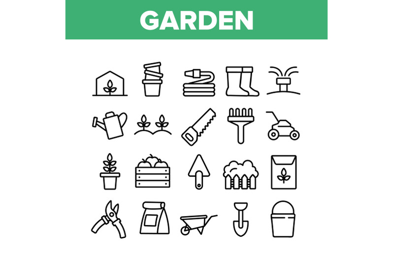 garden-farming-tool-collection-icons-set-vector