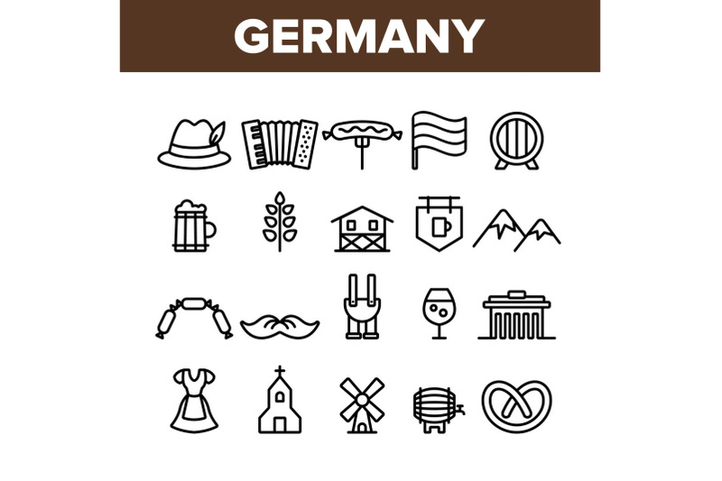 germany-country-culture-elements-icons-set-vector