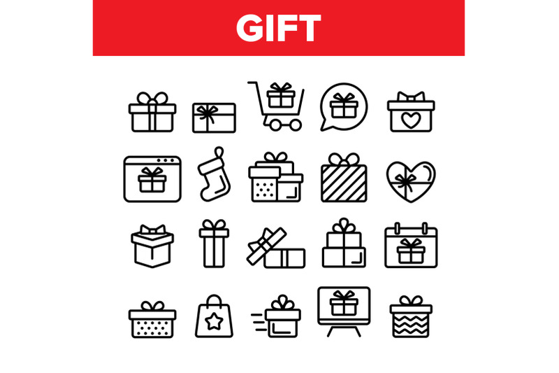 collection-different-gift-sign-icons-set-vector