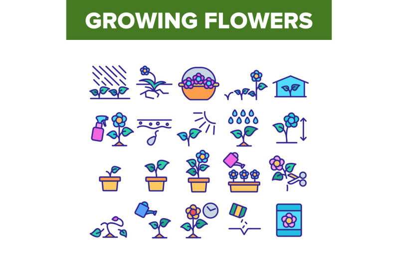 growing-flowers-plants-collection-icons-set-vector