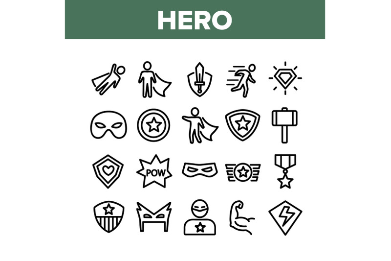 super-hero-collection-elements-icons-set-vector