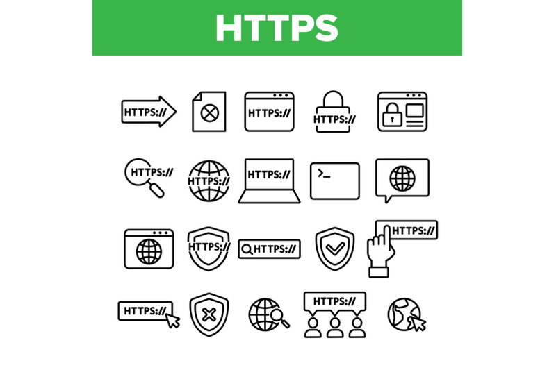 collection-https-elements-vector-sign-icons-set