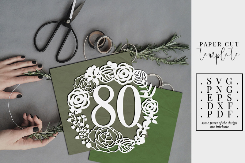 80-birthday-wreath-papercut-template-80th-birthday-svg-pdf-dxf