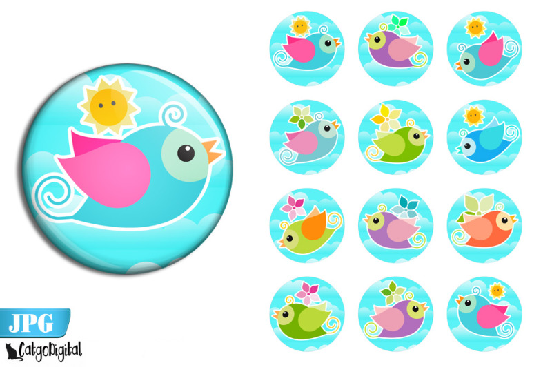 cute-birds-circle-printable-images-cake-toppers