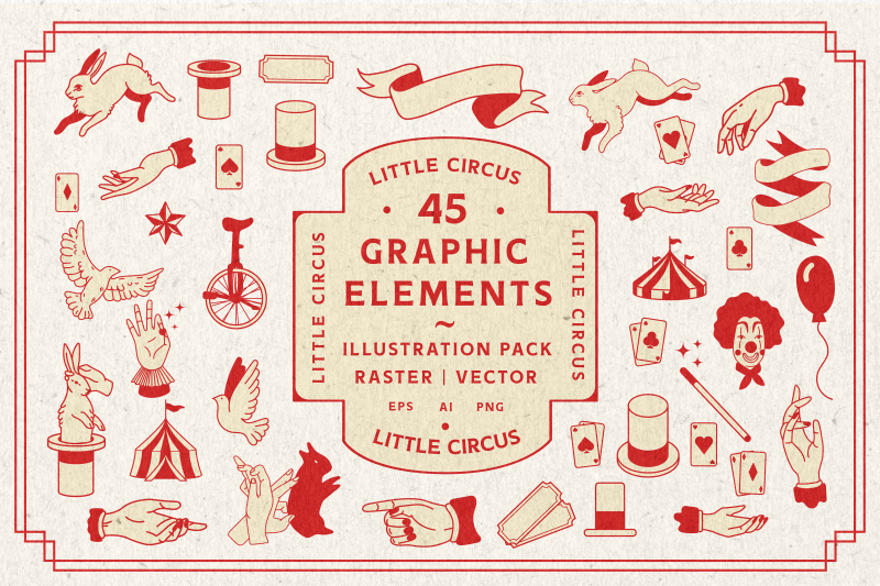 little-circus-graphic-elements