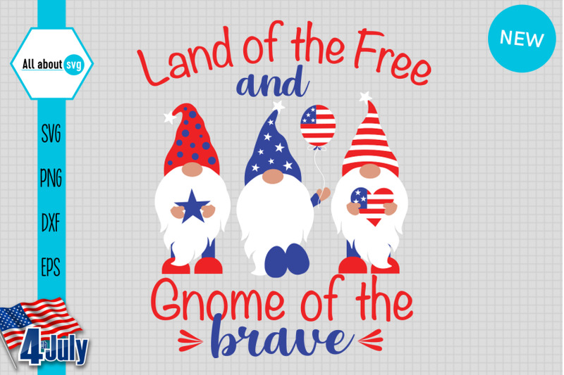 land-of-free-and-gnome-of-the-brave-svg-patriotic-gnomies-svg