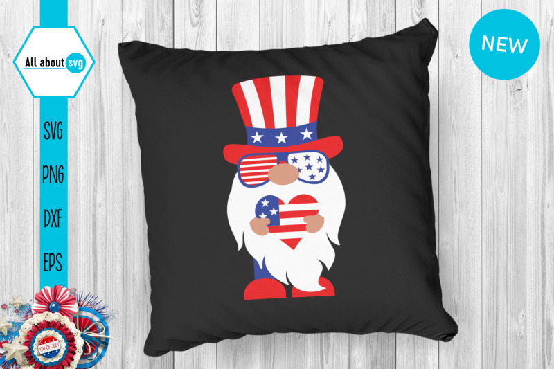 Patriotic Gnome Svg, gnomes Svg, 4th Of July Svg By All About Svg