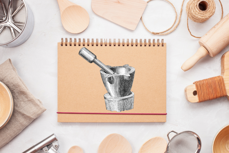 vintage-mortar-illustration-printable-kitchen-graphic