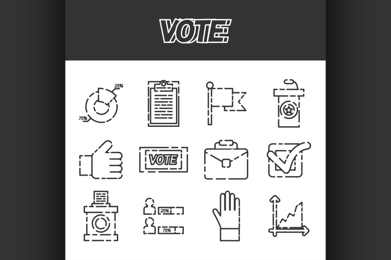 vote-icons-set