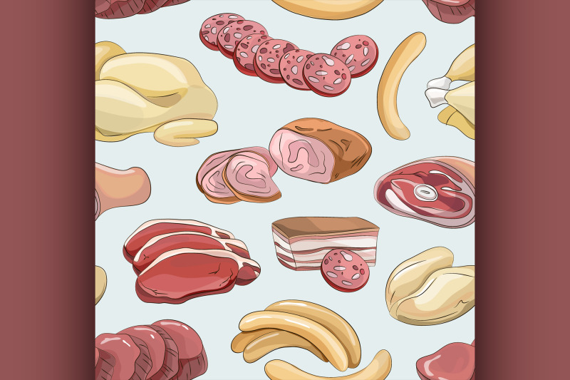 different-kinds-of-meat-collection-pattern