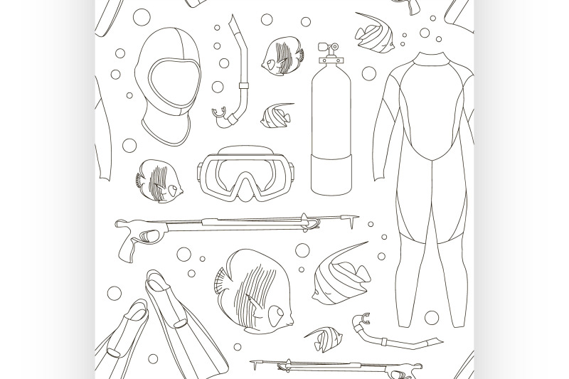 diving-equipment-pattern