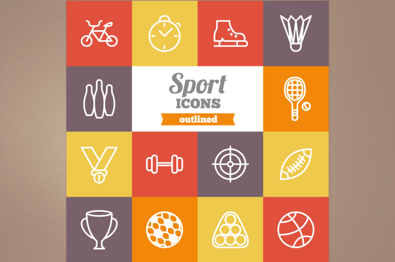 outlined-sport-icons