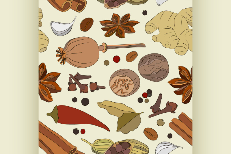 spices-condiments-and-herbs-decorative-elements