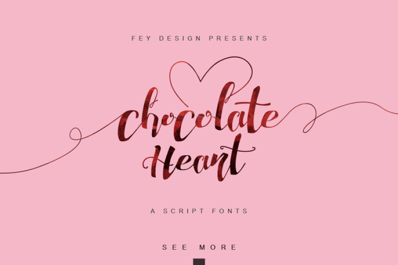 chocolate-heart-script-font