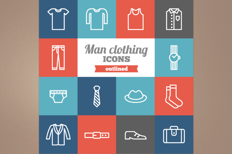 outlined-man-clothing-icons