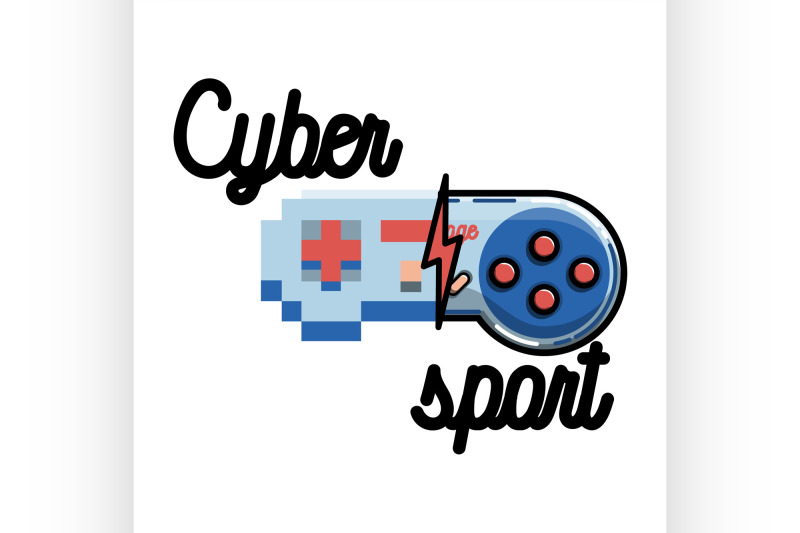color-vintage-cyber-sport-banner