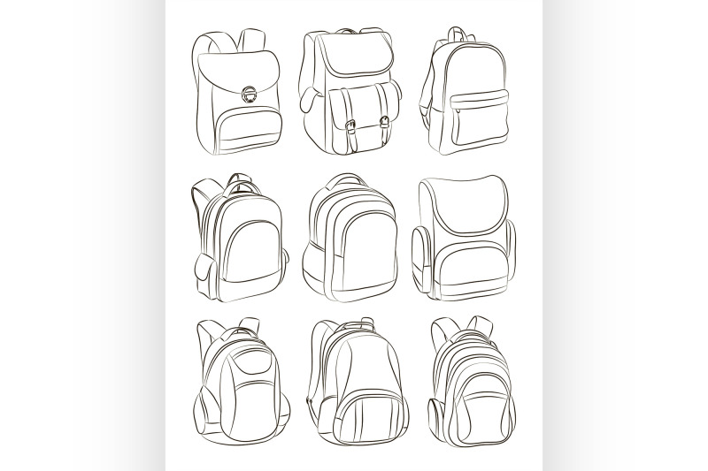 school-backpacks-set