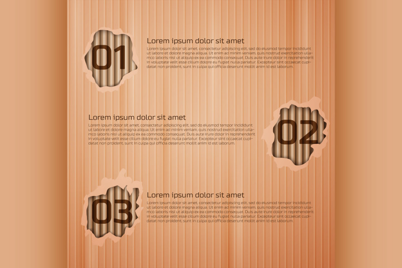 infographics-on-cardboard-texture-background