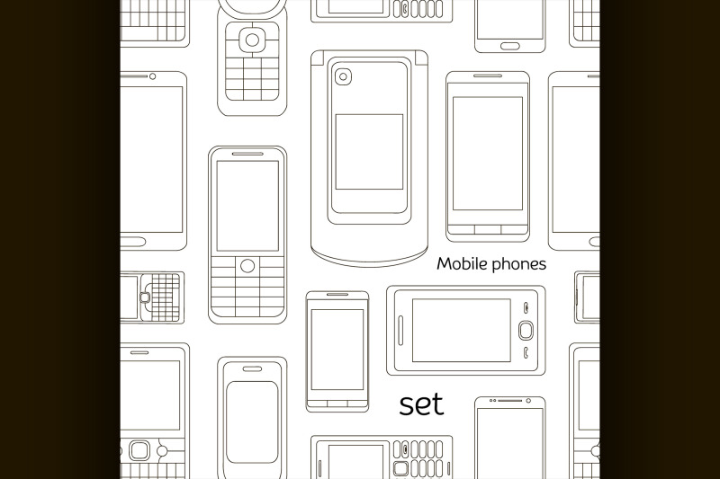 mobile-phones-set-pattern