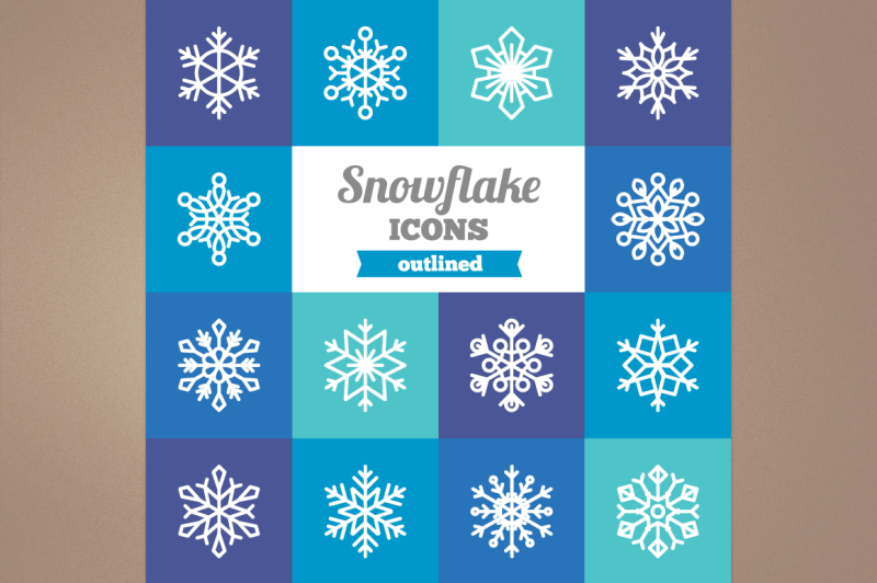 outlined-snowflake-icons