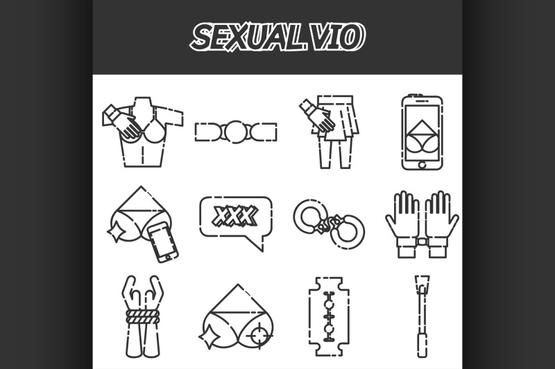 sexual-vio-icons-set