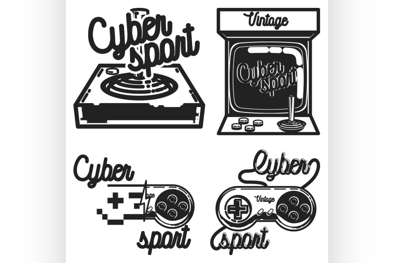 color-vintage-cyber-sport-emblems