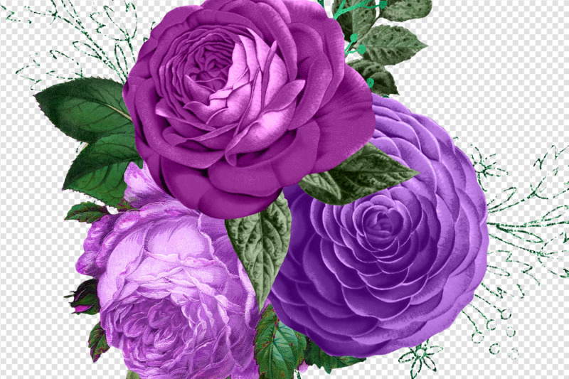 purple-bouquets-clipart