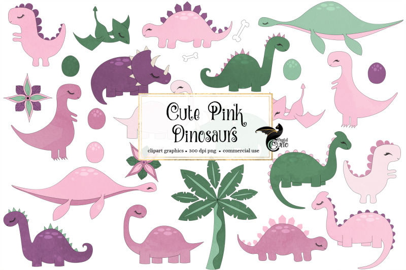 cute-pink-dinosaurs-clipart