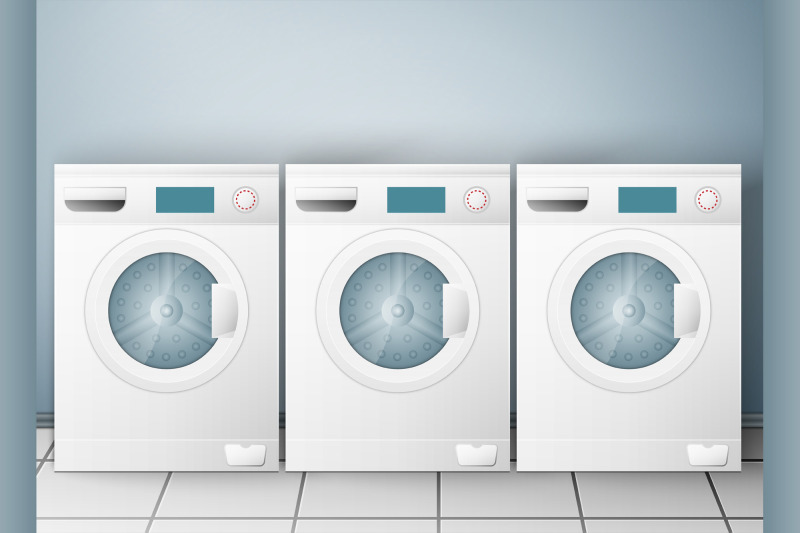 wash-machines-on-light-background