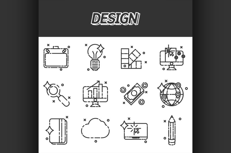 design-flat-icons-set