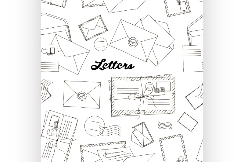 letters-and-envelopes-pattern