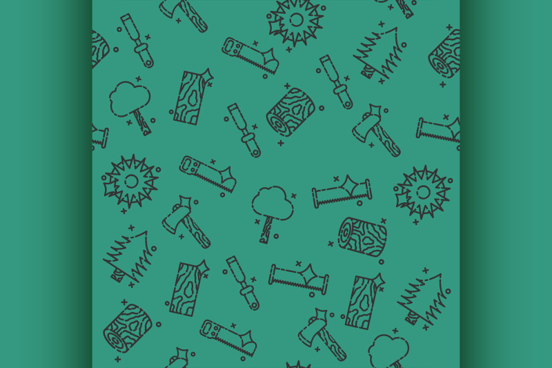 lumberjack-icon-pattern