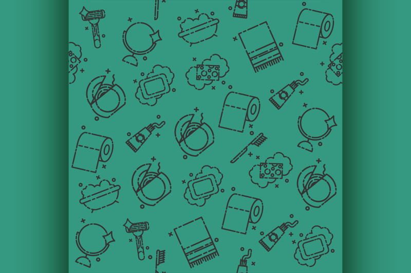 personal-hygiene-icons-pattern