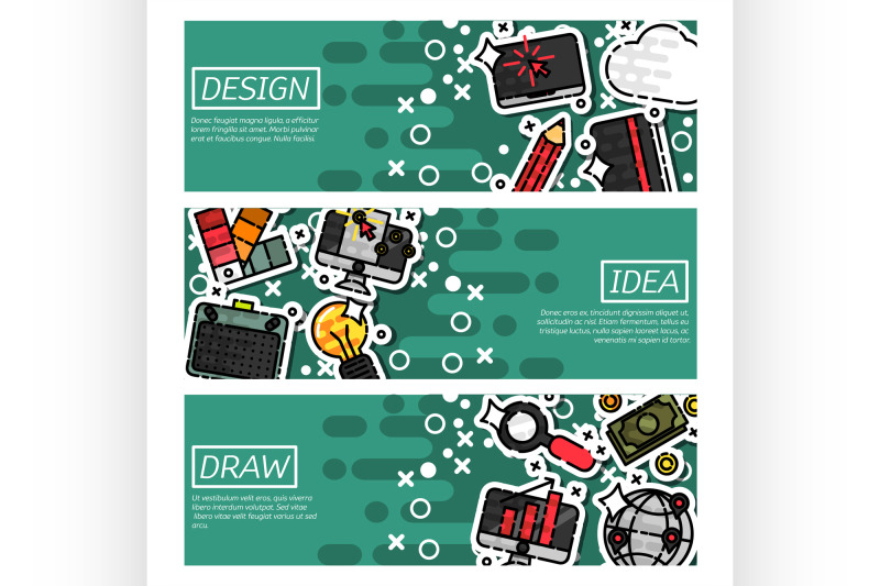 set-of-horizontal-banners-about-design