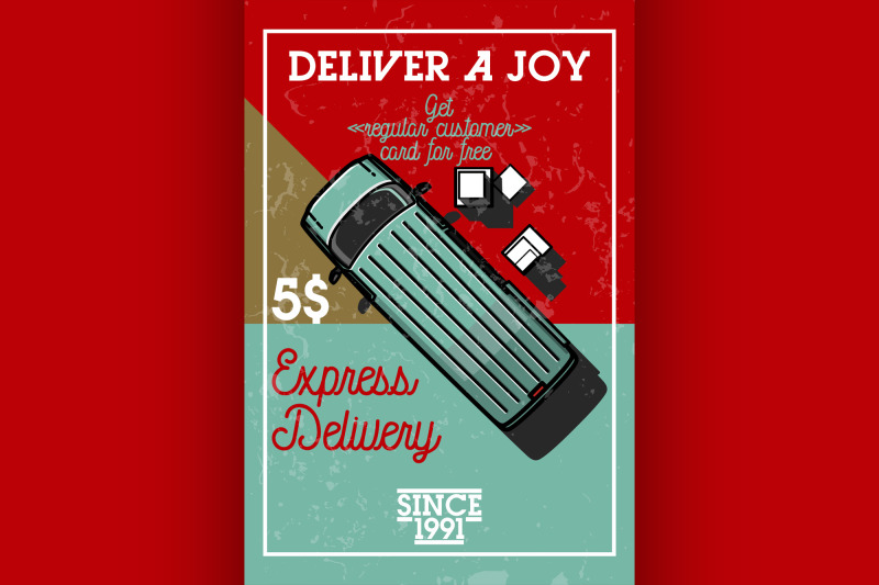 color-vintage-express-delivery-banner
