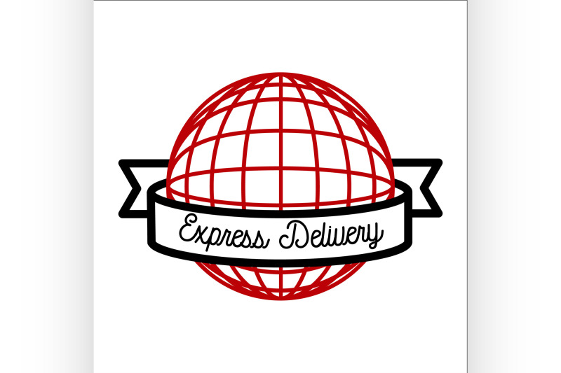color-vintage-express-delivery-emblem