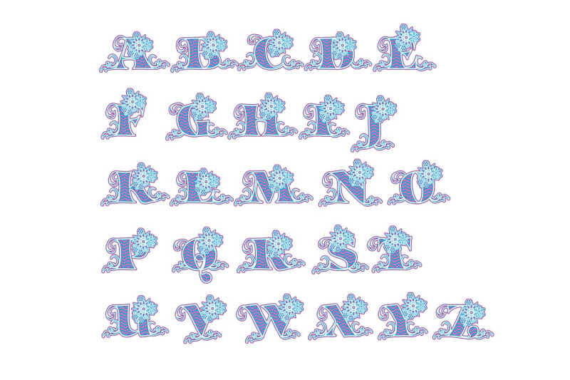 3d-multilayer-floral-alphabet-a-to-z-svg-cut-file-bundle