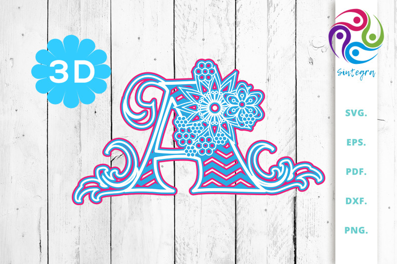 3d-multilayer-floral-alphabet-a-to-z-svg-cut-file-bundle