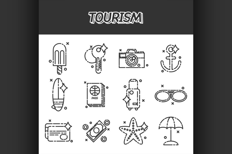 tourism-flat-icons-set