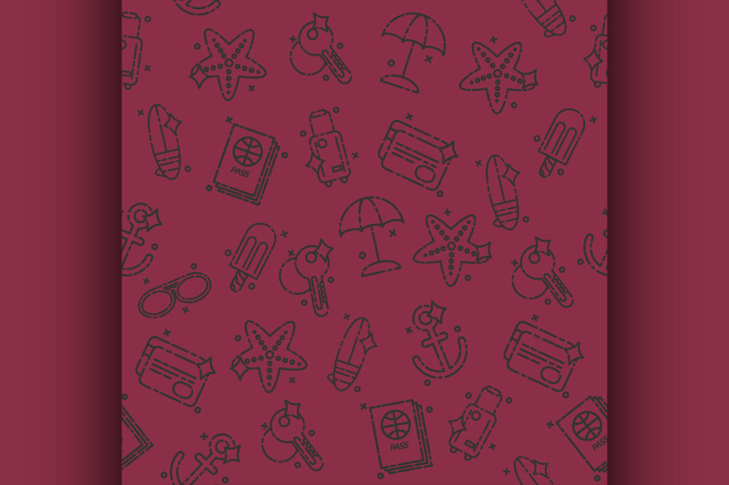 tourism-icons-pattern