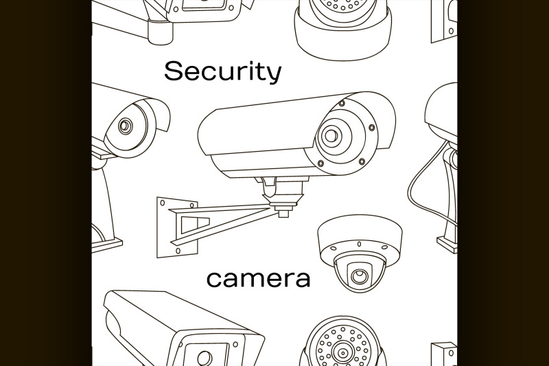 vector-set-of-security-camera-pattern